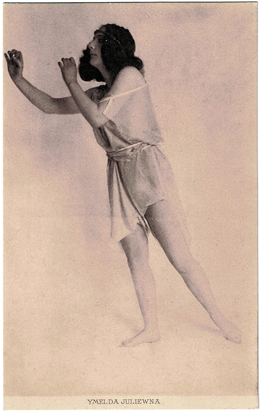 Ymelda Yuliewna | Ansichtspostkarte (Heliogravüre) | Foto: Atelier »Veritas«, München [o. J.] | Vertrieb: J. B. Obernetter, München | © Munich Dance Histories