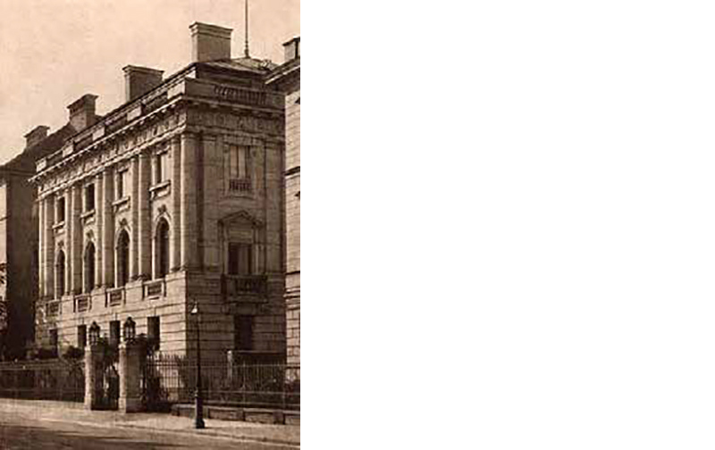Palais Schrenck-Notzing | Fotografie (vor 1912) | aus: »München und seine bauten«Hg. vom Bayerischen Architekten- und Ingenieurverein | München 1912