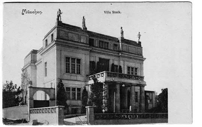 Villa Stuck | picture postcard, photo (ca. 1900) | Betz Collection, © Munich Dance Histories